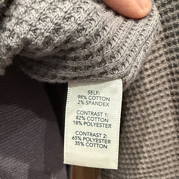 BKE Women's Cream and Grey Textured Sweatshirt - Picture 3 of 4